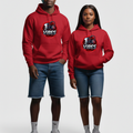 Unisex Graphic Pullover Hoodie Red