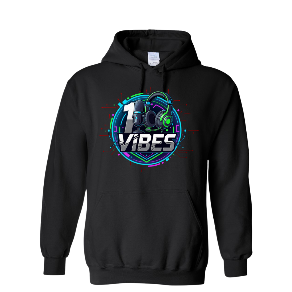 Unisex Graphic Pullover Hoodie Black