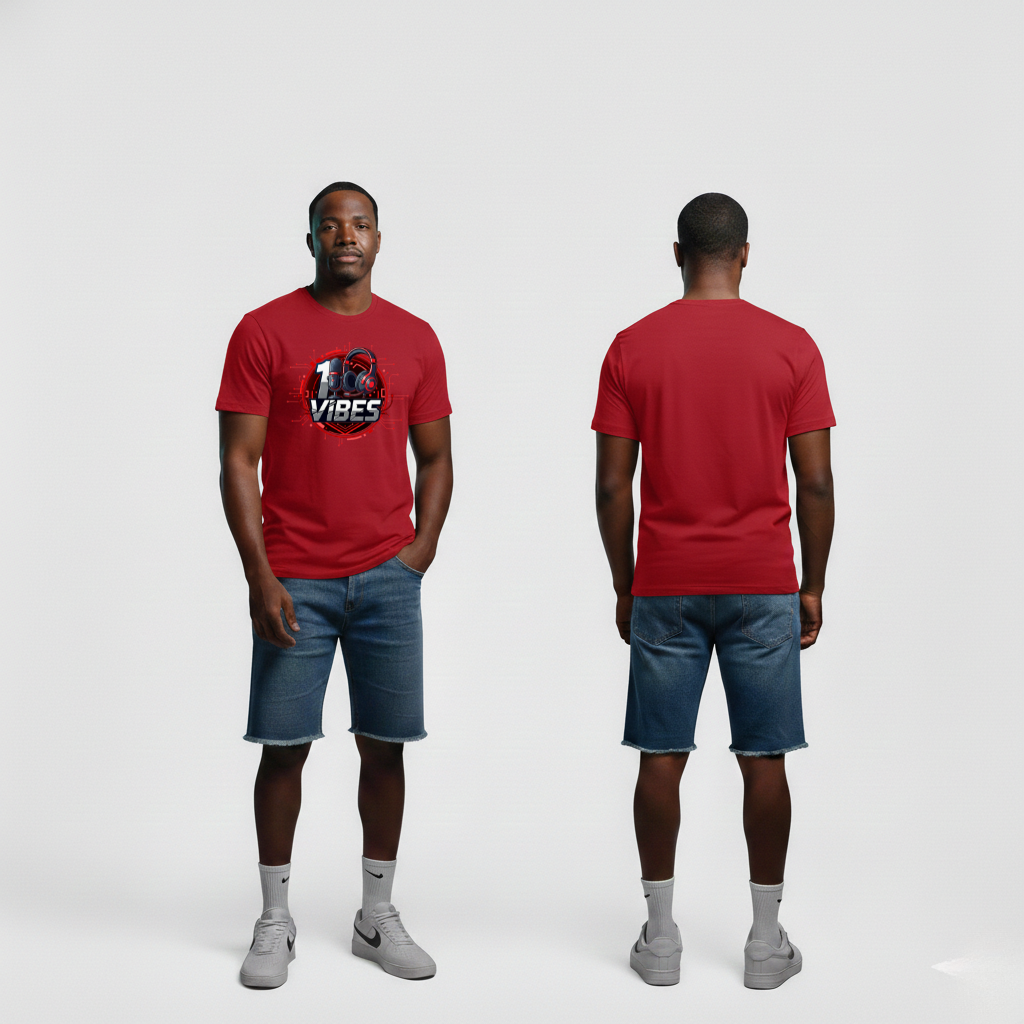 Unisex Graphic Crewneck T-Shirt Red