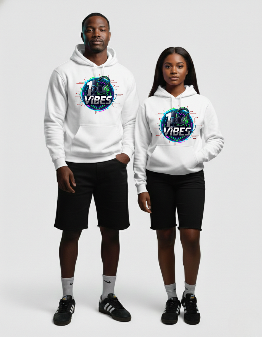 Unisex Graphic Pullover Hoodie White