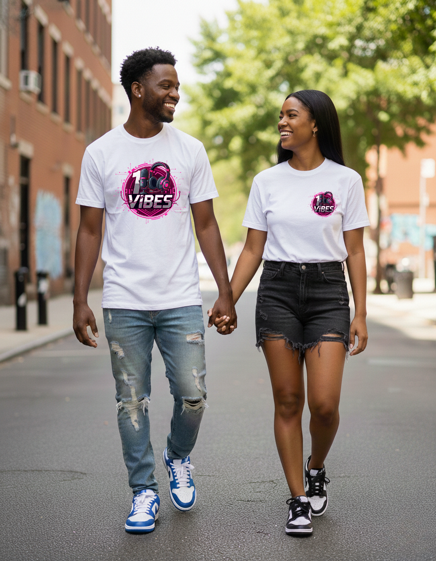 VIBES Signature Graphic Tee – Unisex Streetwear Shirt